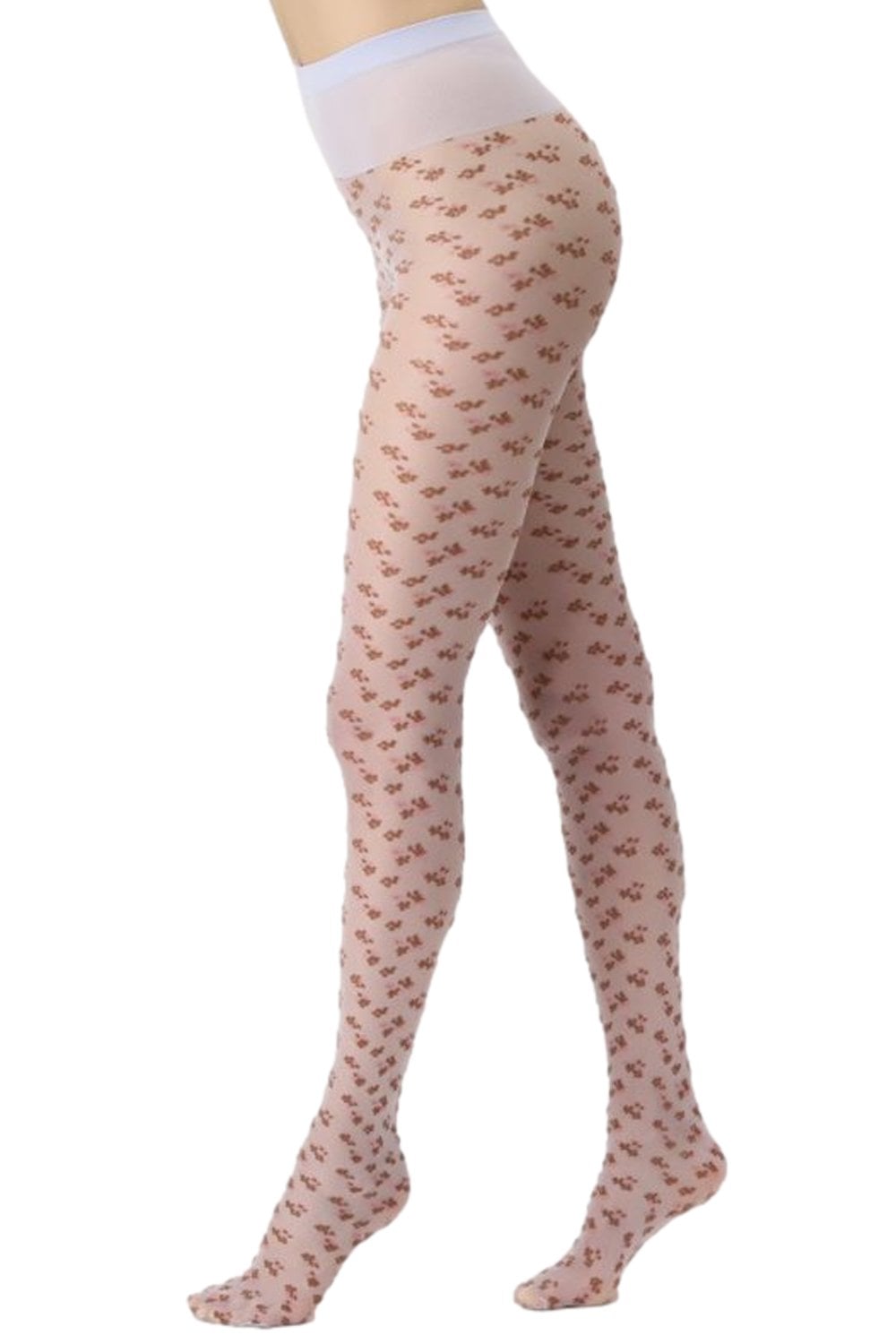 Blossom Patterned Tights