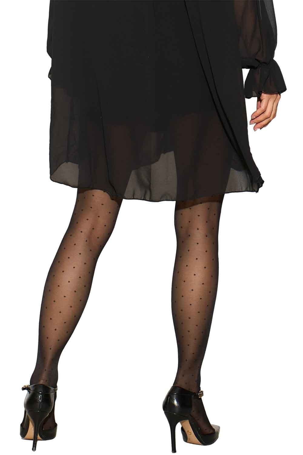 Sheer Polka Dot Tights