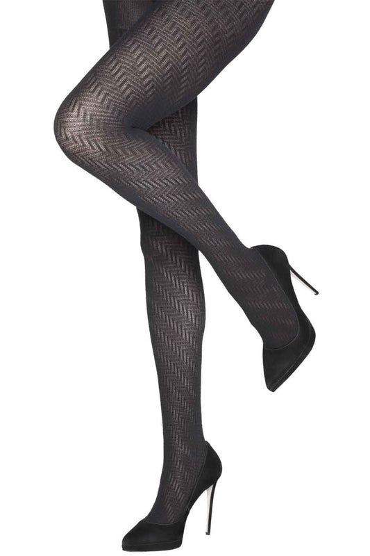 Textured Zig Zag Tights CAIX