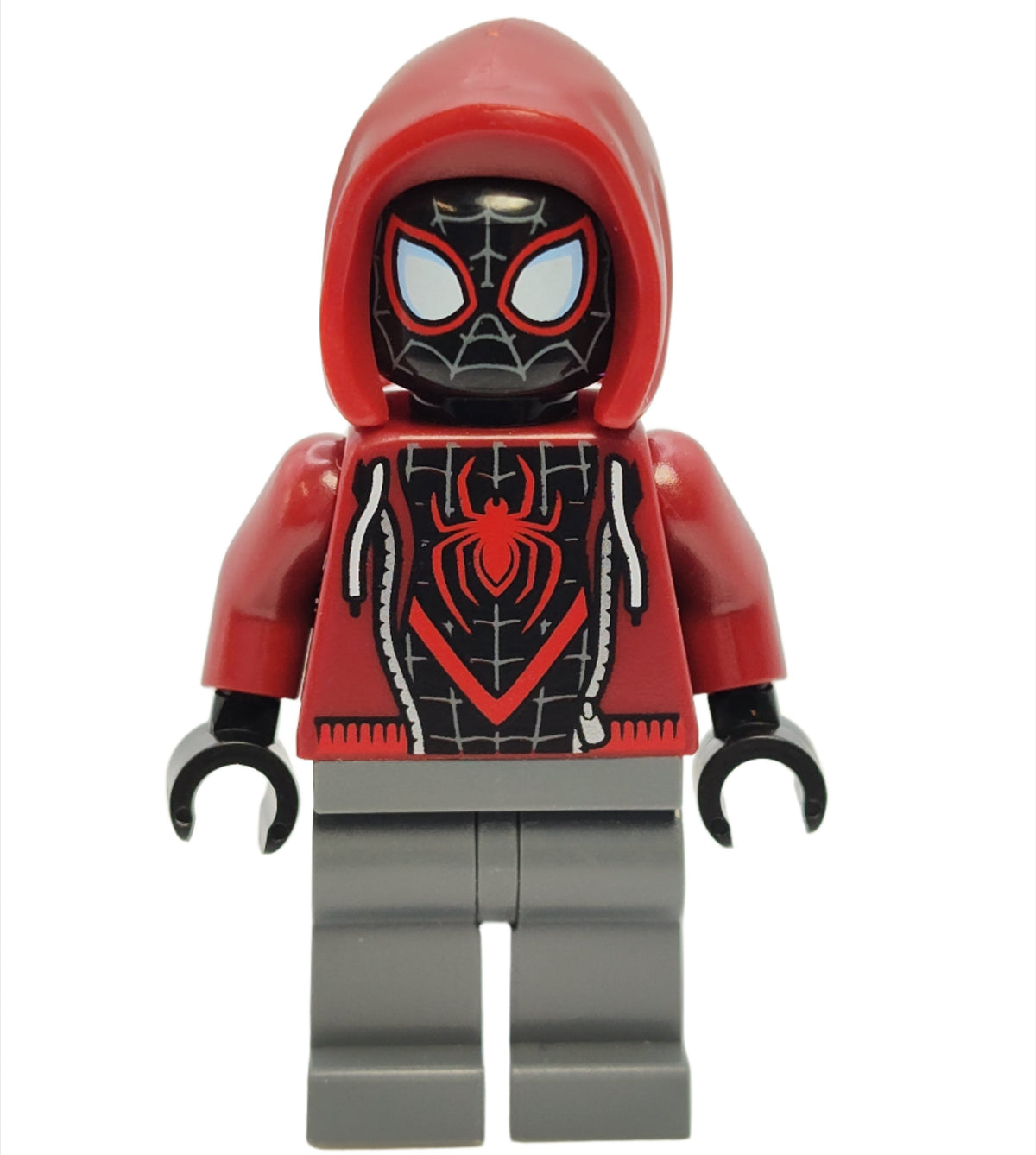 Spider-Man (Miles Morales) - Dark Red Hood, sh0943, LEGO® Marvel Minifigure