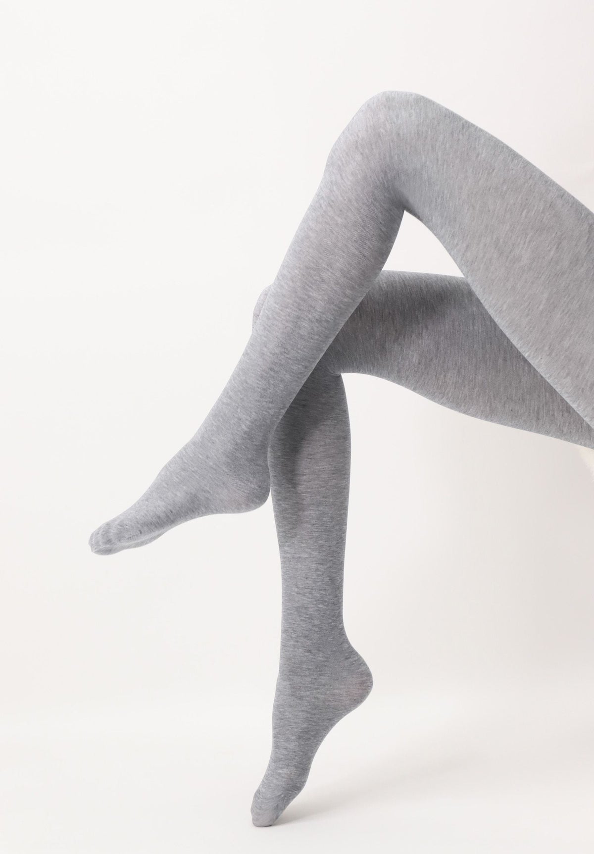 Opaque Lyocell Comfort Touch Tights - Grey Melange