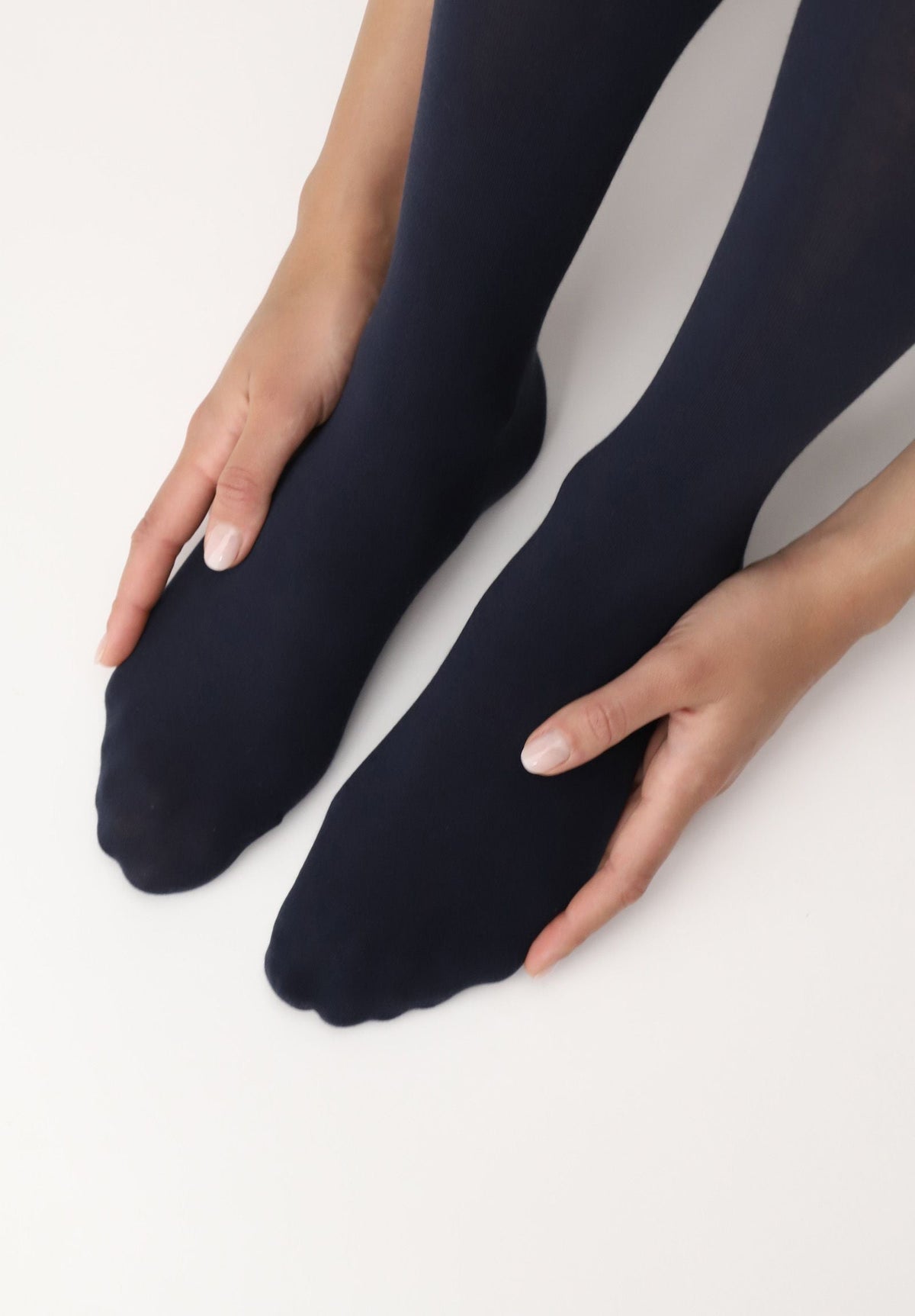 All Colors Cotton Opaque Tights - Blue 11