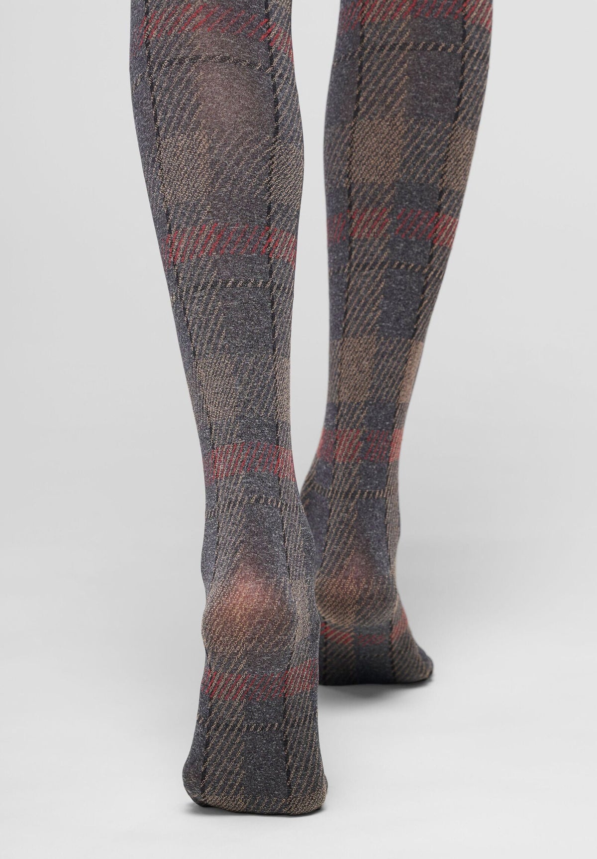 Opaque Tights Soft Plaid 60 - Black