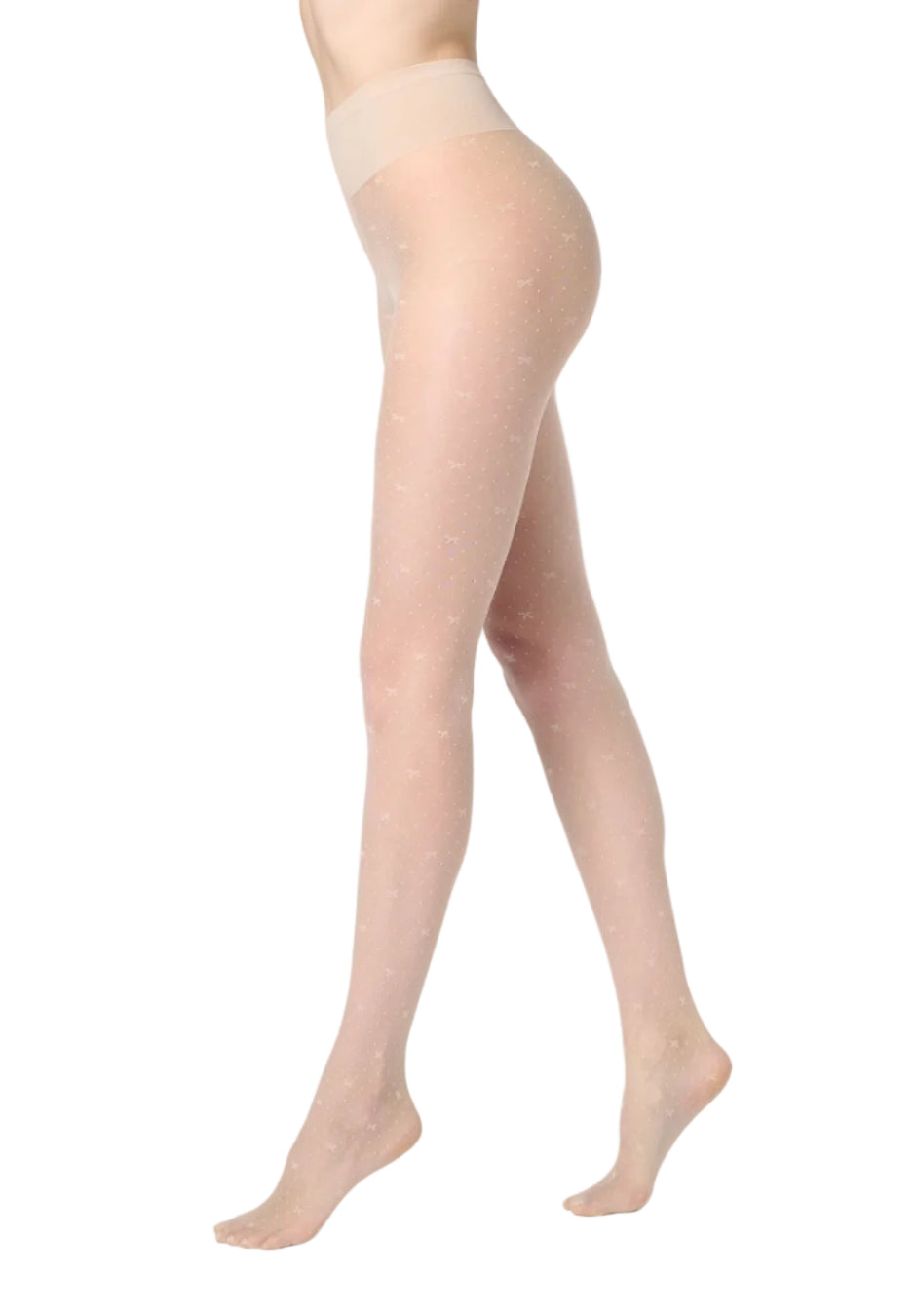 Graceful Sheer Bow Tights