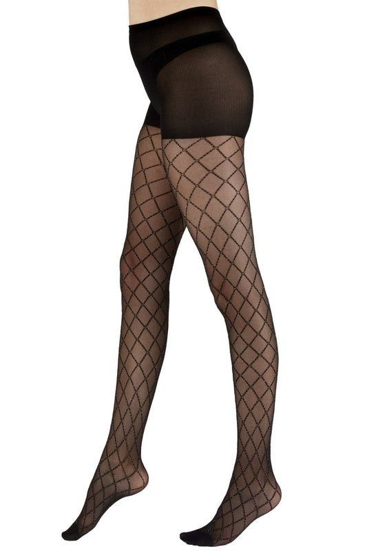Sparkly Diamond Mesh Tights AXX5