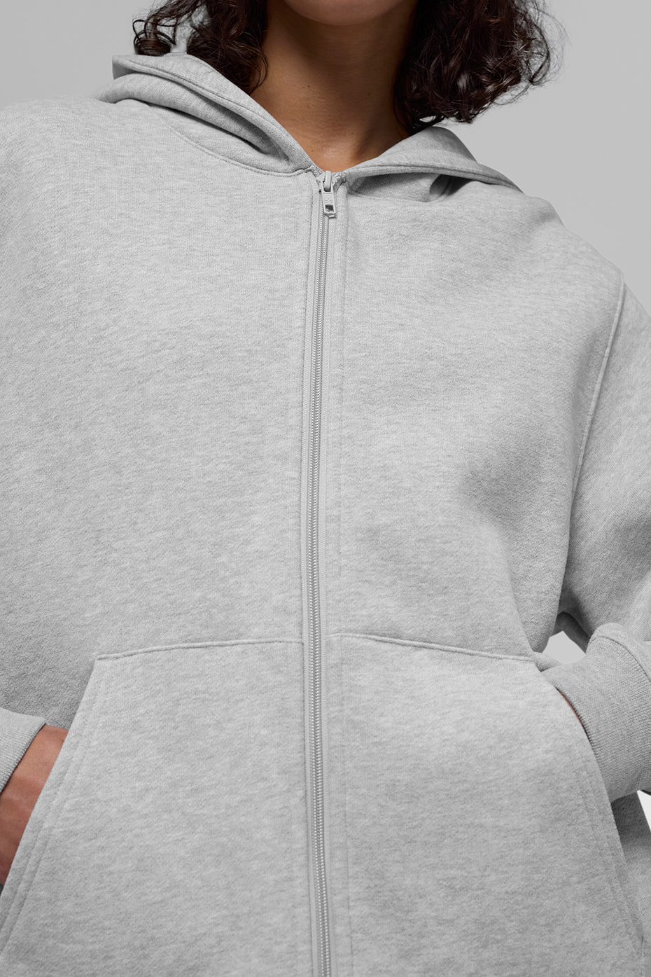 Renown Heavy Weight Full Zip Hoodie - Athletic Heather Grey
