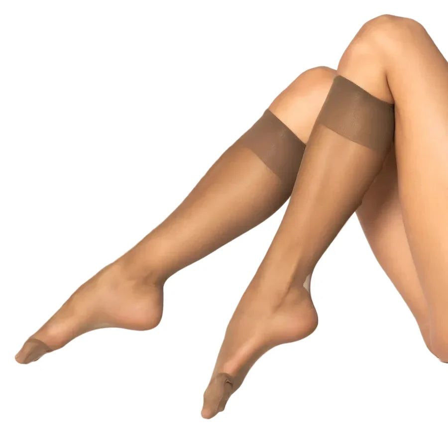 Silk Satin Sheen Knee Highs 2 Pair Pack 03/04155
