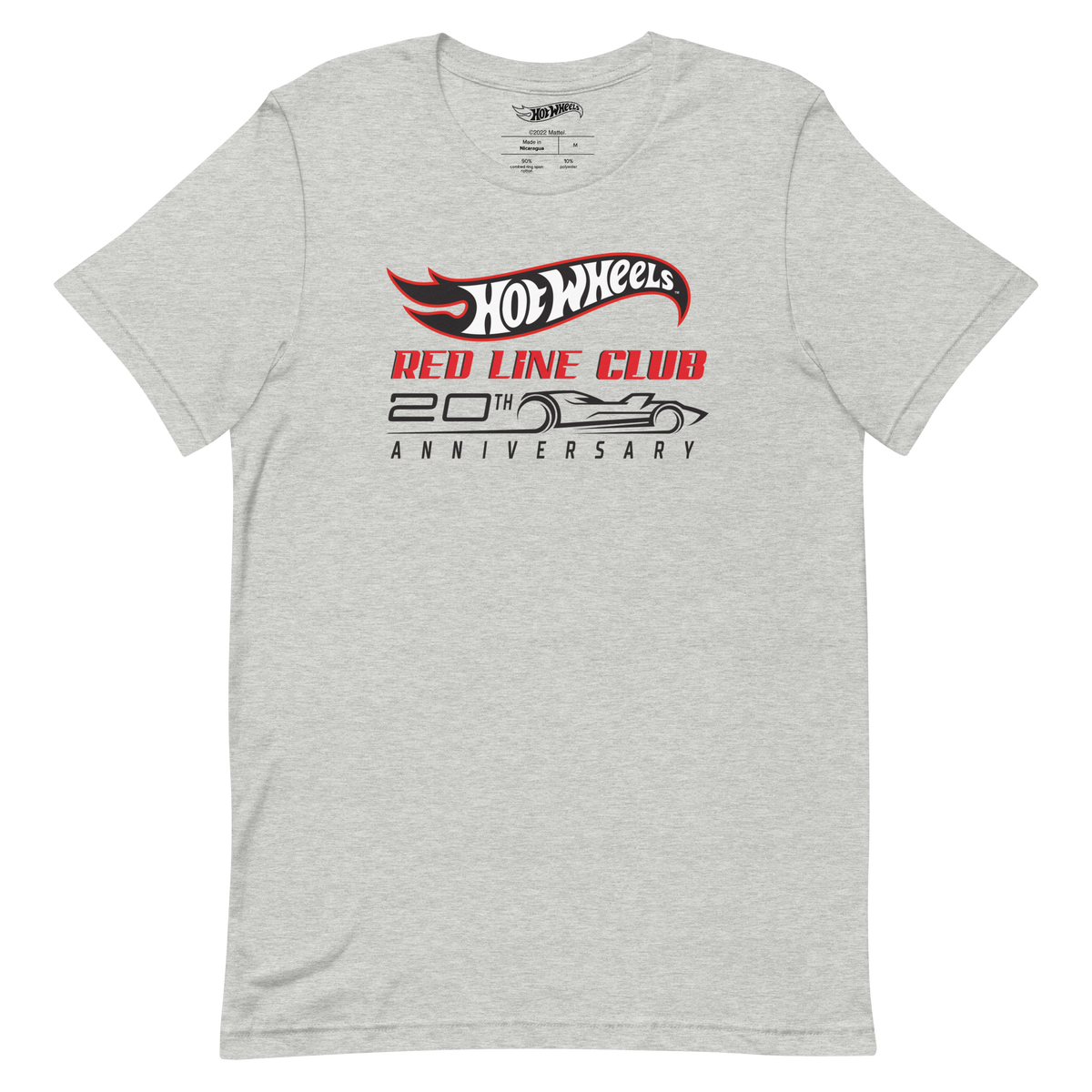 Hot Wheels® Red Line Club® 20th Anniversary Silhouette Logo – Heather Grey Shirt